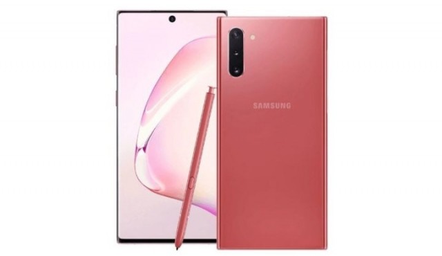 Galaxy Note10 màu hồng lộ ảnh báo chí, bút S pen cùng màu đi kèm
