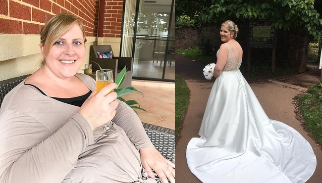 Giảm thành công 25kg trong 6 tháng để mặc vừa váy cưới 