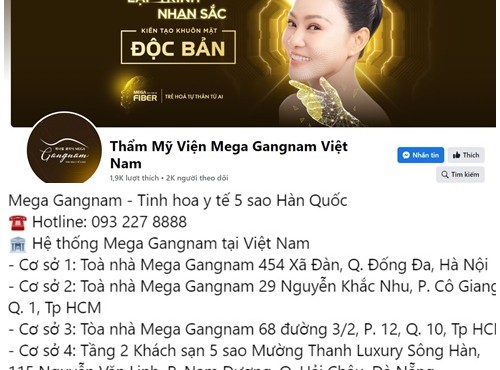 Gà Spa, Thẩm mỹ viện Mega Gangnam tiếp tục bị xử phạt