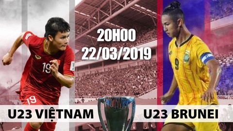 Đội hình dự kiến của U23 Việt Nam gặp U23 Brunei