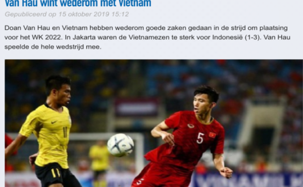 Đội tuyển Việt Nam thắng thuyết phục Indonesia: Đội bóng chủ quản của Đoàn Văn Hậu nói gì?