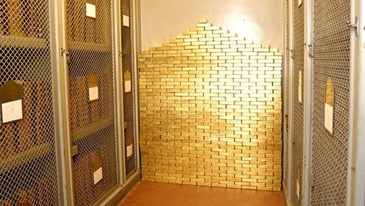 Cận cảnh hầm chứa 6.000 tấn vàng 