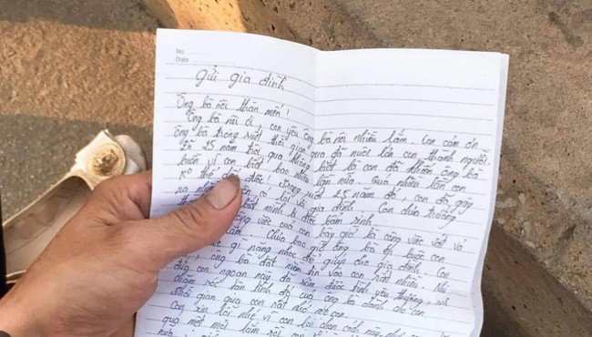 Phát hiện thi thể người đàn ông cùng 10 lá thư tuyệt mệnh ở Hà Tĩnh