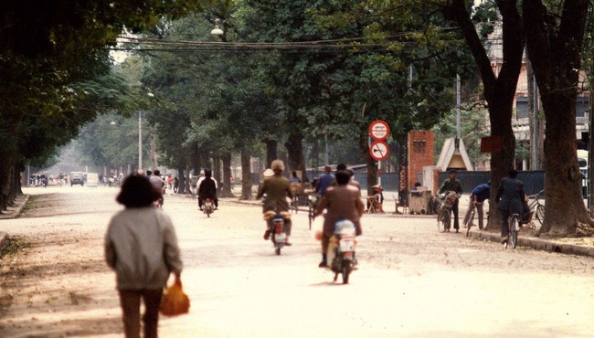 Những con đường rợp bóng cây ở Hà Nội năm 1990