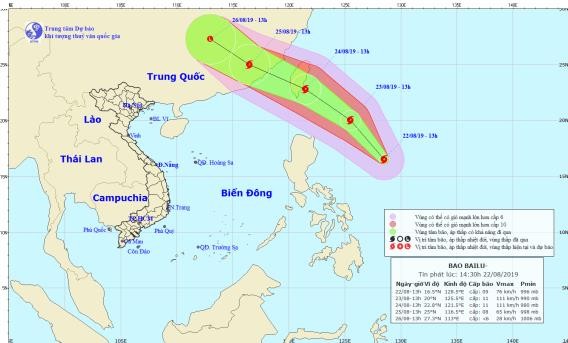 Tin bão mới nhất: Bão Bailu giật cấp 11 đang áp sát Biển Đông