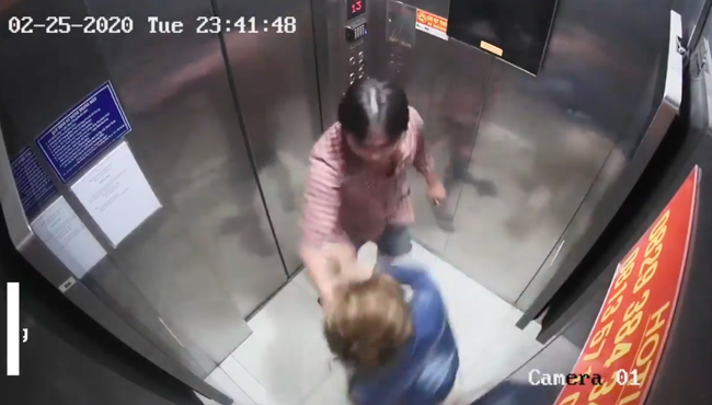 Thanh niên hành hung dã man người yêu trong thang máy bị phạt 2-3 triệu 