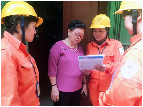 EVN HANOI đẩy mạnh tuyên truyền an toàn điện mùa mưa bão
