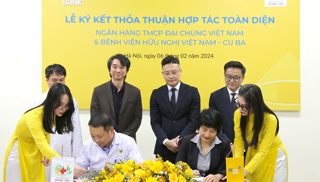 PVcomBank ký kết thỏa thuận hợp tác toàn diện với Bệnh viện Hữu nghị Việt Nam – Cu Ba