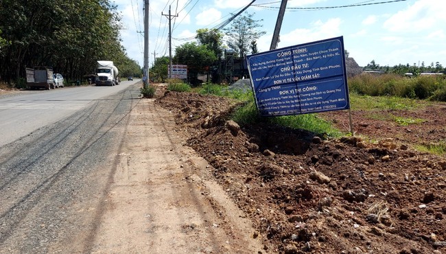 Bình Phước: Công trình xây dựng đường Đồng Hưu – Bàu Nàm chậm tiến độ hơn 200 ngày