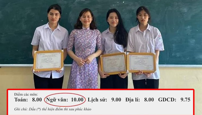 Chân dung nữ sinh đạt điểm 10 môn Văn duy nhất cả nước