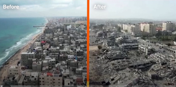 Thành phố Gaza trước xung đột và hiện tại quá xót xa