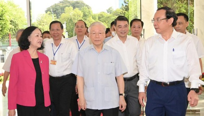 Tổng Bí thư Nguyễn Phú Trọng thăm và làm việc tại TP HCM