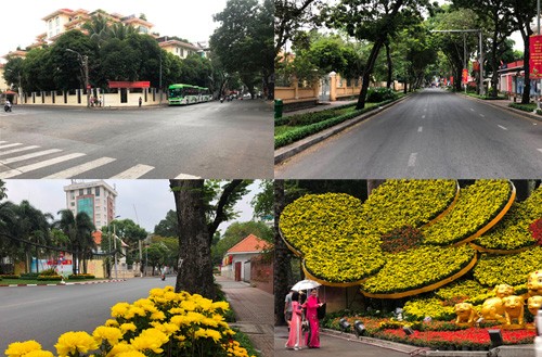 Đường phố Sài Gòn vắng vẻ ngày đầu nghỉ Tết Kỷ Hợi