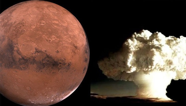 Điều gì xảy ra nếu thả bom hạt nhân trên sao Hỏa?
