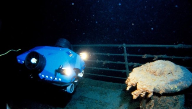 Chấn động ảnh lần đầu công bố về xác tàu Titanic
