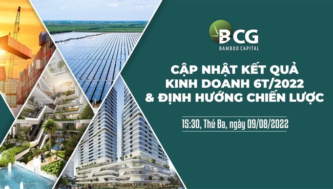 Bamboo Capital: Đã nộp hồ sơ IPO BCG Land lên UBCKNN và sẽ niêm yết trong quý 4/2022