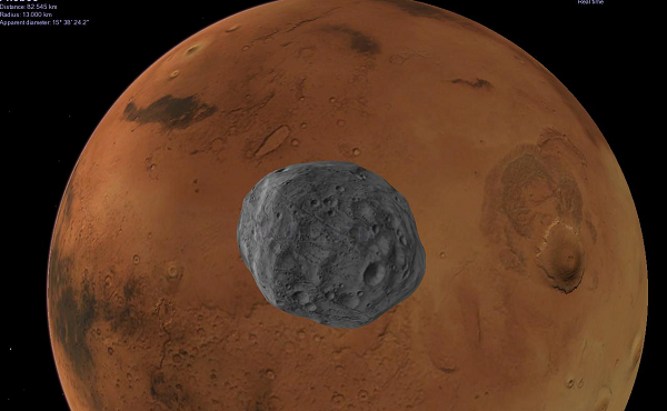 Mặt trăng của sao Hỏa Phobos có dấu vết sự sống ngoài hành tinh
