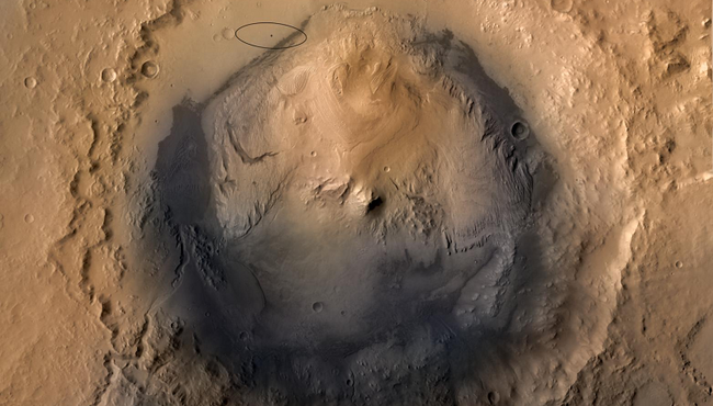 Miệng núi lửa trên sao Hỏa “chứa đầy” đá quý?