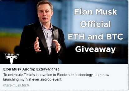 Mạo danh Elon Musk để lừa tặng Bitcoin, Tesla Model 3