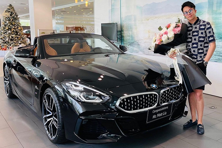 Matt Liu - ban trai Hoa hau Huong Giang chi hon 3 ty tau BMW Z4