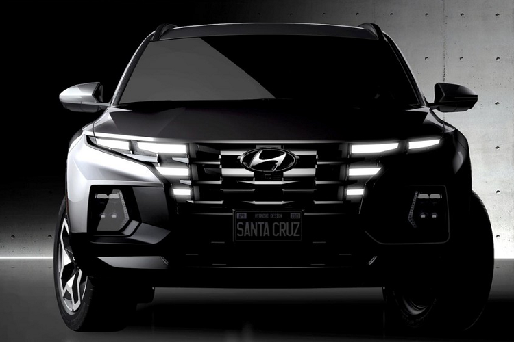 Lo dien Hyundai Santa Cruz 2022 se ra mat 15/4/2021