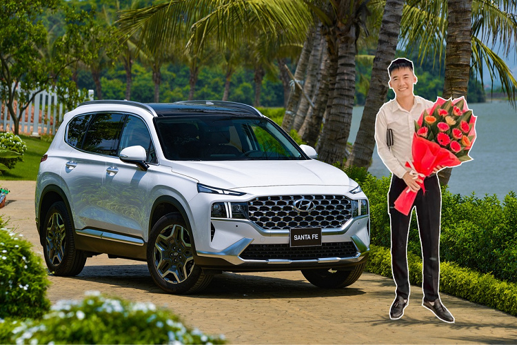 Con Ba Tan Vlog ban Hyundai SantaFe luot 3.000km len doi 2021