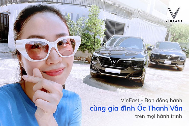 Vo chong Oc Thanh Van mua ca cap SUV dien VinFast VF9 2023-Hinh-2