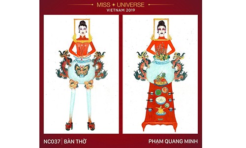 Tranh cai quanh trang phuc “Ban tho” thi Miss Universe