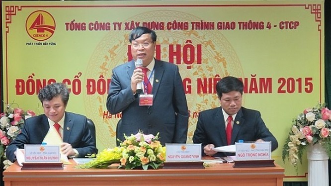 Pho Tong giam doc Cienco 4 Nguyen Quang Vinh sai pham nhu the nao?