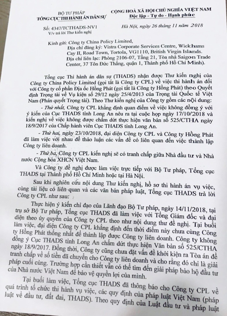 Vu tranh chap Du an hang tram ha o Duc Hoa: Cuc thi hanh an dan su Long An van co tinh lam trai chi dao-Hinh-2