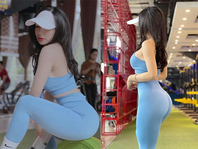 Bi kip voc dang nong bong cua hot girl phong gym Pham Hong Nhung-Hinh-7