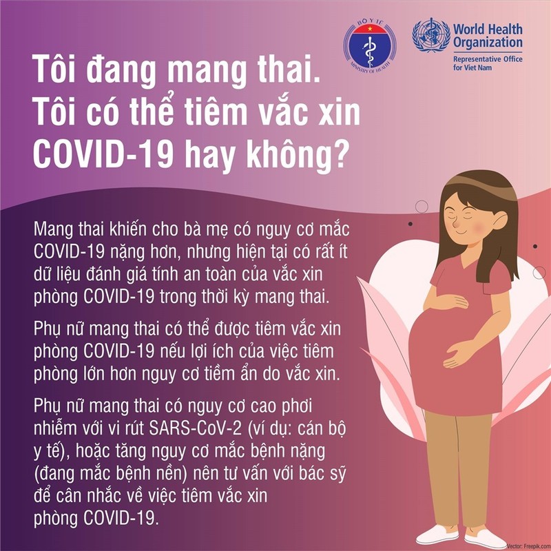 Nhung luu y cho phu nu mang thai tiem vac xin COVID-19