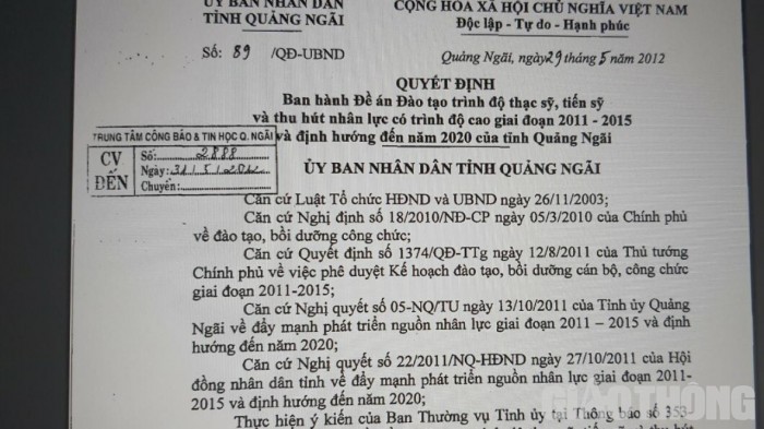 4 con cua lanh dao Quang Ngai du hoc: Khong dung doi tuong