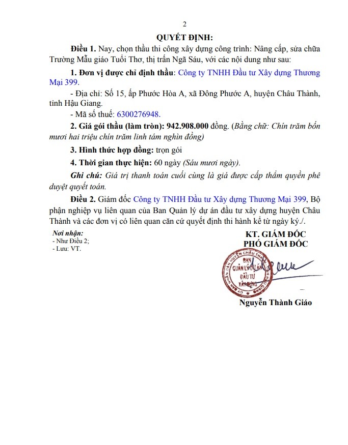 Hau Giang: Trong 1 ngay - Cong ty Thuong mai 399 duoc chi dinh 4 goi thau-Hinh-6