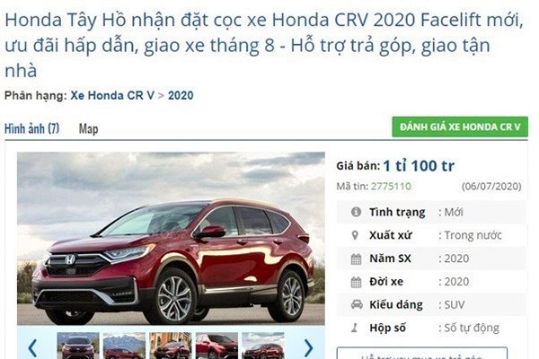 Honda CR-V lap rap tu 1,1 ty dong sap ve Viet Nam?