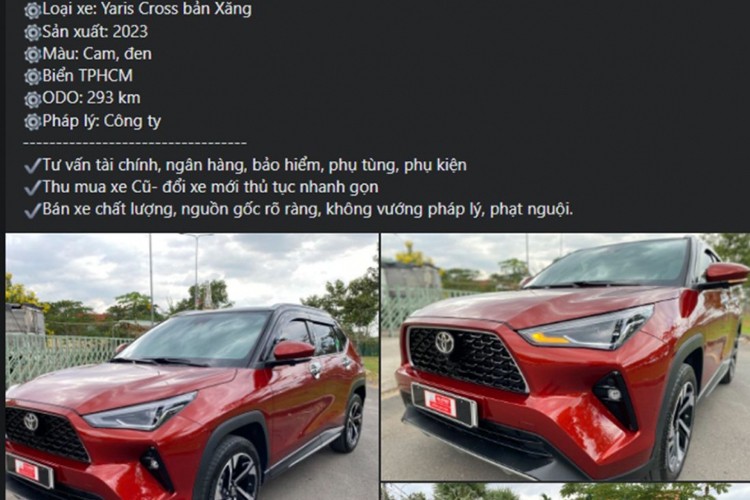 Chu Toyota Yaris Cross 2023 chay luot gan 300km rao ban 720 trieu-Hinh-2