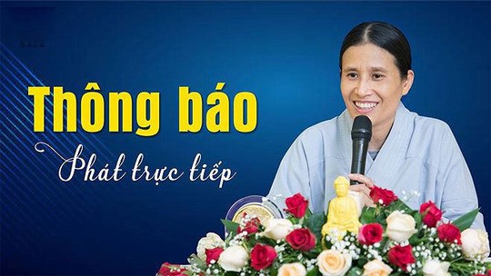 Pham Thi Yen tai xuat Livestream thuyet giang cho Phat tu