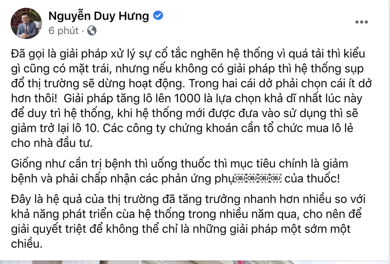 Ong Nguyen Duy Hung noi gi ve HoSE nang lo le len 1.000 co phieu?-Hinh-2
