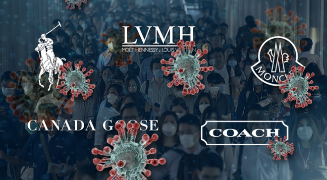 Cac hang thoi trang cao cap Louis Vuitton, Ralph Lauren... that thu vi virus corona