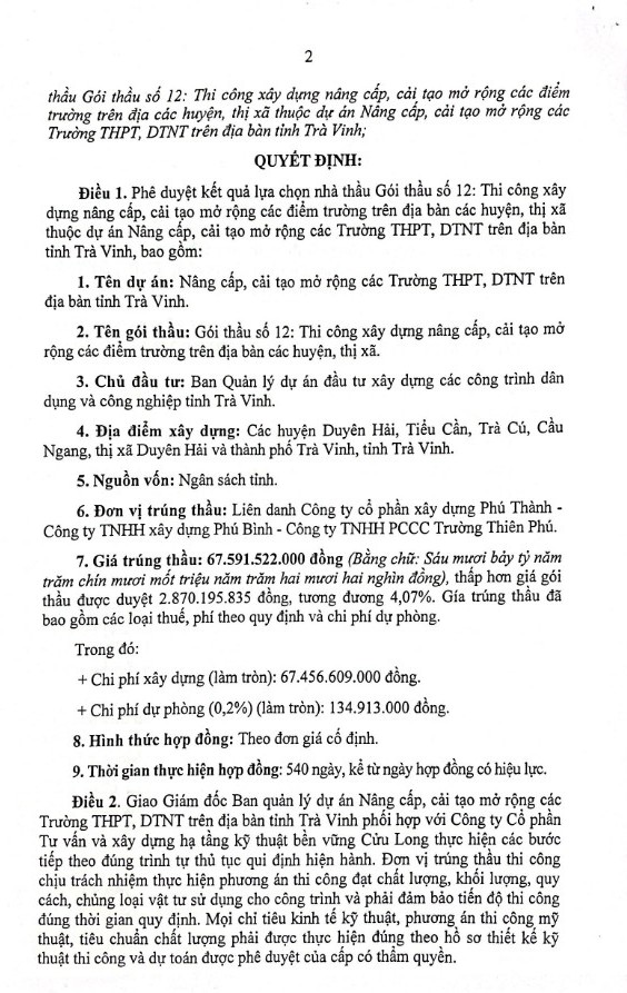 Tra Vinh: Duy nhat Cong ty Phu Thanh du goi thau hon 15 ty-Hinh-3