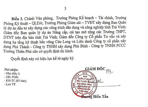 Tra Vinh: Duy nhat Cong ty Phu Thanh du goi thau hon 15 ty-Hinh-4