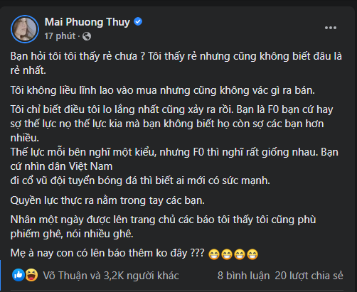 Giu luc thi truong tut doc, Hoa hau chung khoan Mai Phuong Thuy co chia se dang chu y-Hinh-2