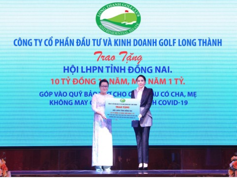 Golf Long Thanh tai tro 10 ty dong cho chuong trinh 'Me do dau' tinh Dong Nai