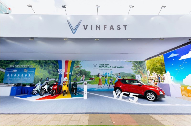 VinFast ham nong trien lam Green Growth Show 2023