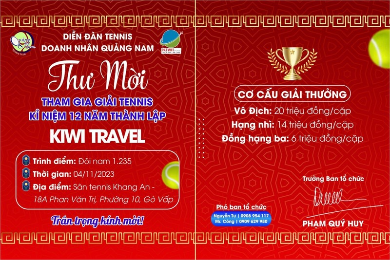 Dien dan Tennis Doanh nhan Quang Nam to chuc giai quy tu hon 160 tay vot-Hinh-2