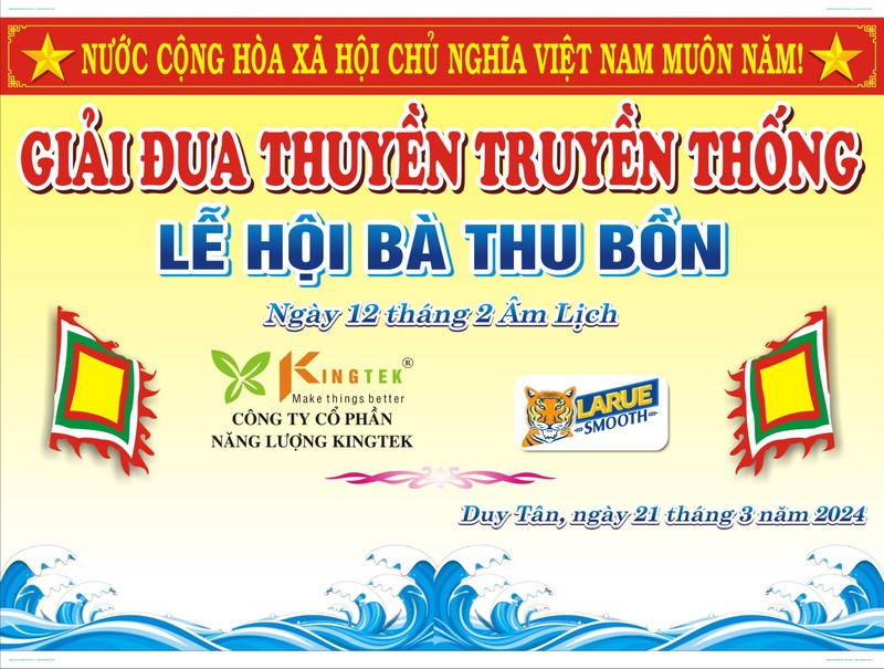 Kingtek tai tro 2 cup ma vang 9999 cho giai dua thuyen Le hoi Ba Thu Bon-Hinh-2