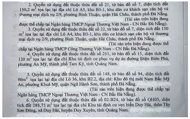 Lo khoi tai san lon cua cuu Giam doc So o Quang Nam sau ly hon