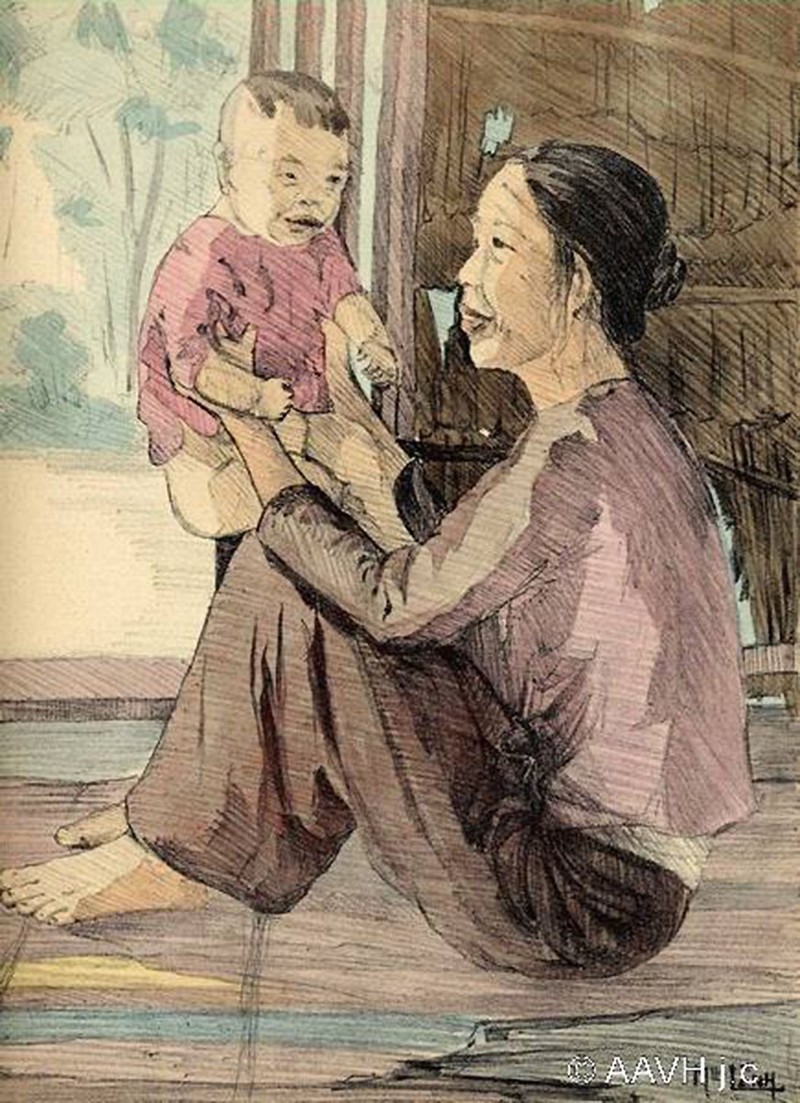 Doi song o Nam Bo nam 1935 cuc sinh dong qua loat tranh ve-Hinh-7