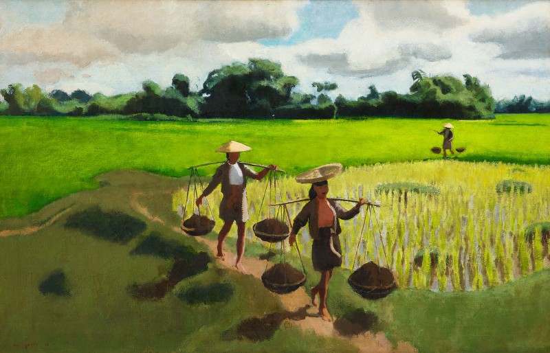 Loat tranh ve Viet Nam xua qua ngoi but cua hoa si Phap-Hinh-8