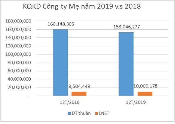 Det may Thanh Cong bao lai 10 trieu USD nam 2019, co phieu 1 nam nhieu bien dong